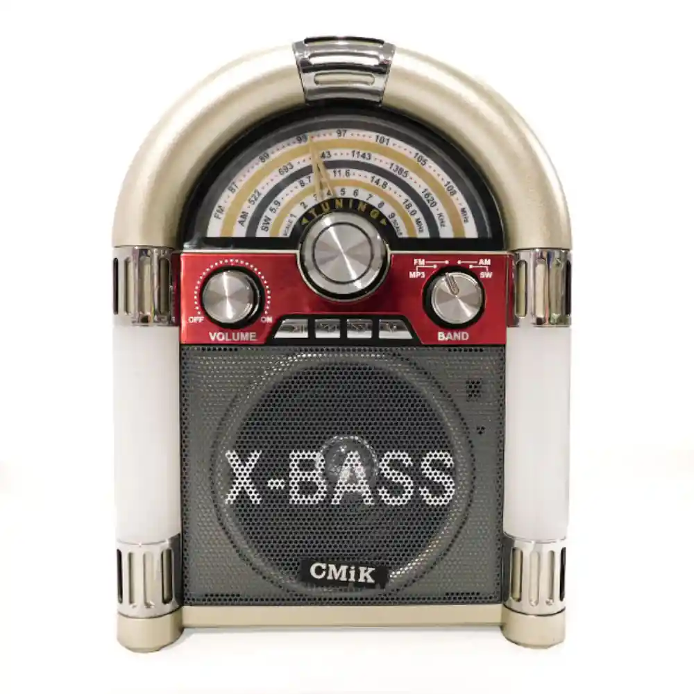 Radio Rockola Retro Cmik 3 Bandas Mk-166bt