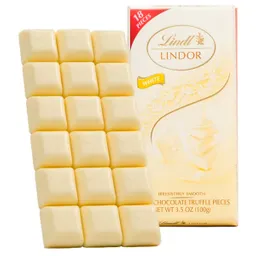 Chocolate Suizo Lindt Lindor Caja 100g Importado Chocolate Blanco