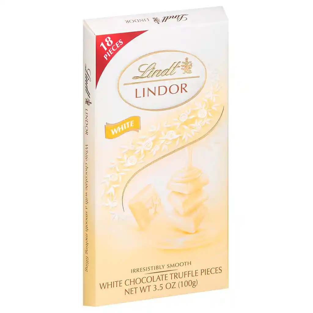 Chocolate Suizo Lindt Lindor Caja 100g Importado Chocolate Blanco