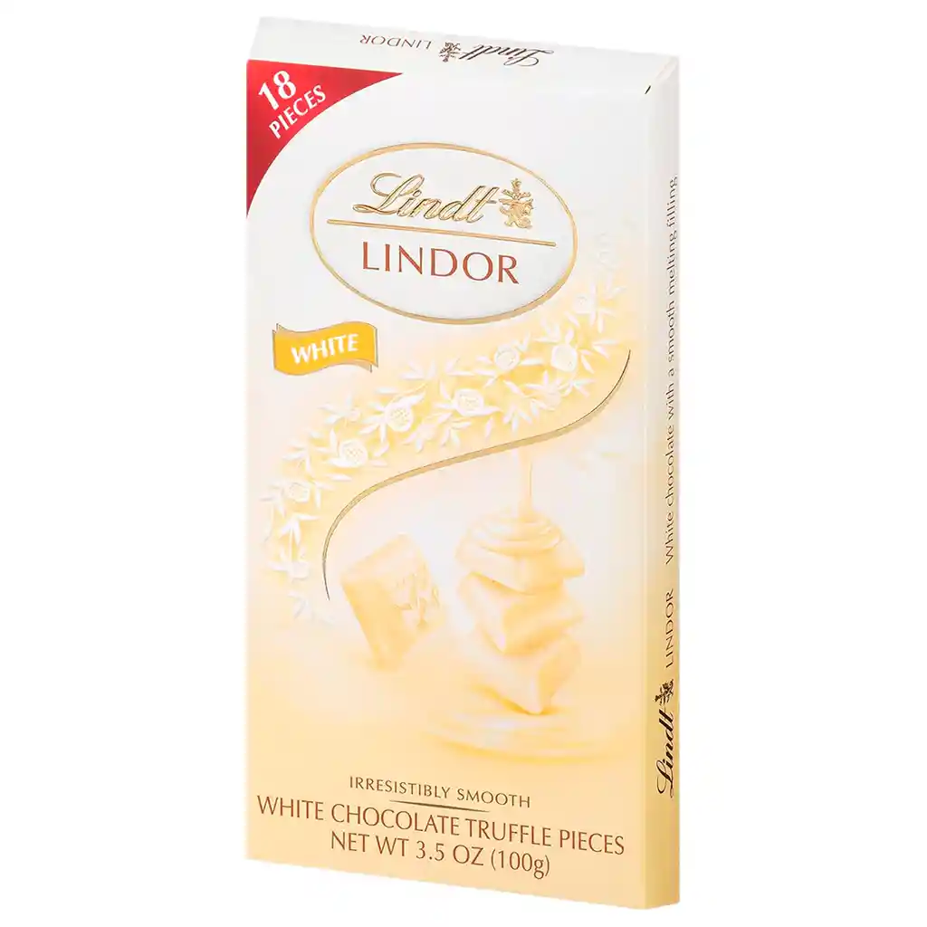 Chocolate Suizo Lindt Lindor Caja 100g Importado Chocolate Blanco