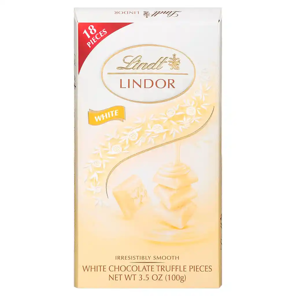 Chocolate Suizo Lindt Lindor Caja 100g Importado Chocolate Blanco