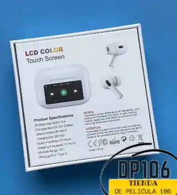 Audifonos Wireless Lcd Color Touch Screem