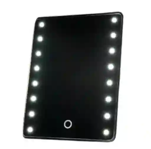 Espejo Tocador Cuadrado Xr-1609-16 Con Diseño Moderno Y Luz Led