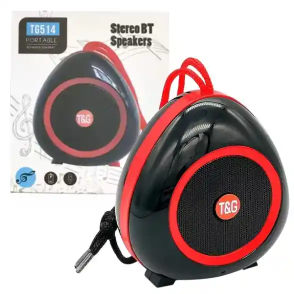 Parlante Tg514 Bluetooth Portatil Rojo