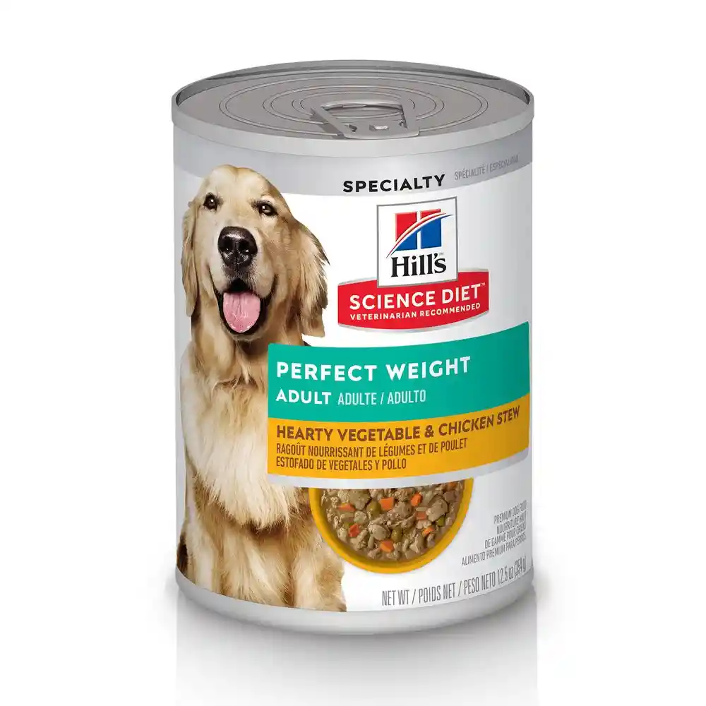 Alimento Húmedo Hills Para Perro Perfect Weight Lata 12.5 Oz