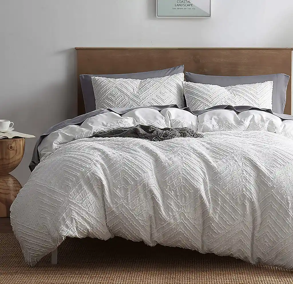 Duvet Boho Style Queen Blanco