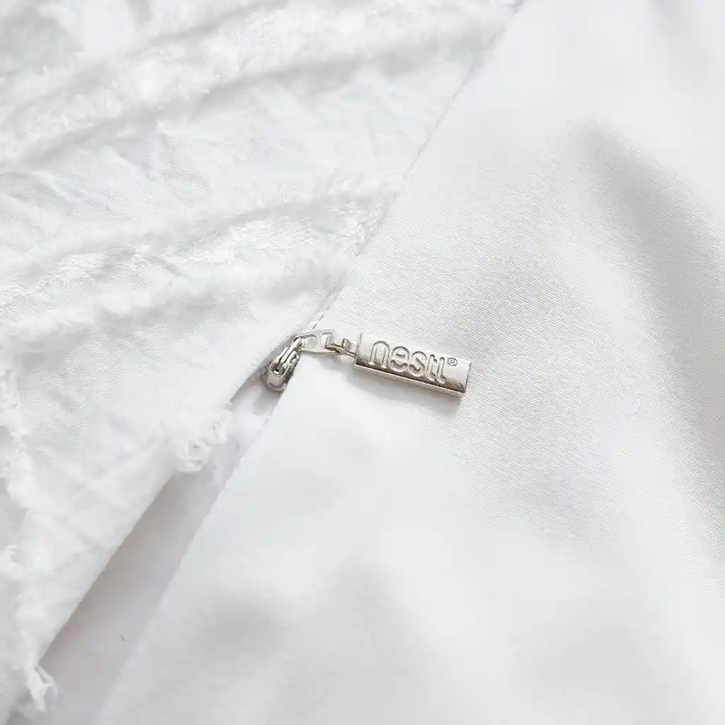 Duvet Boho Style Queen Blanco