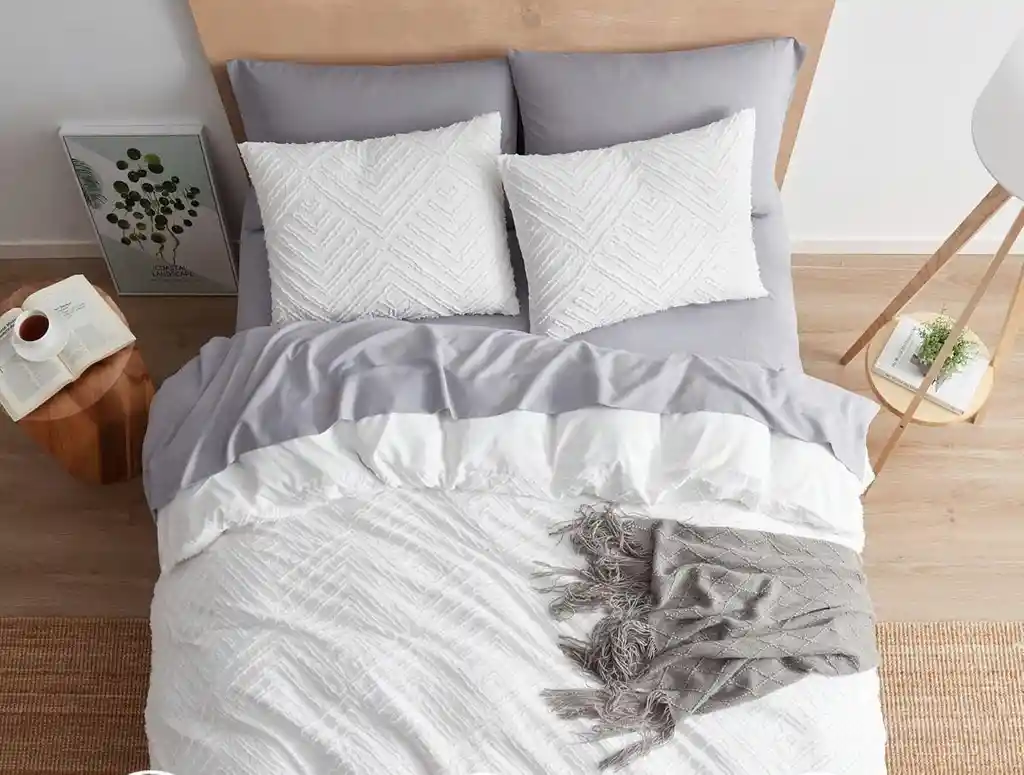 Duvet Boho Style Queen Blanco