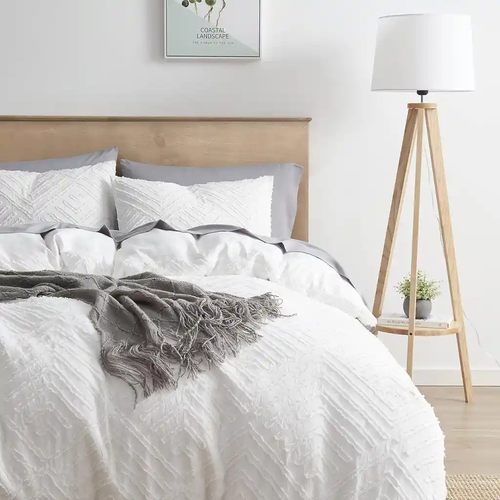Duvet Boho Style Queen Blanco