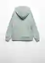 Sudadera Hike Verde Pastel Talla 06 Niños Mango