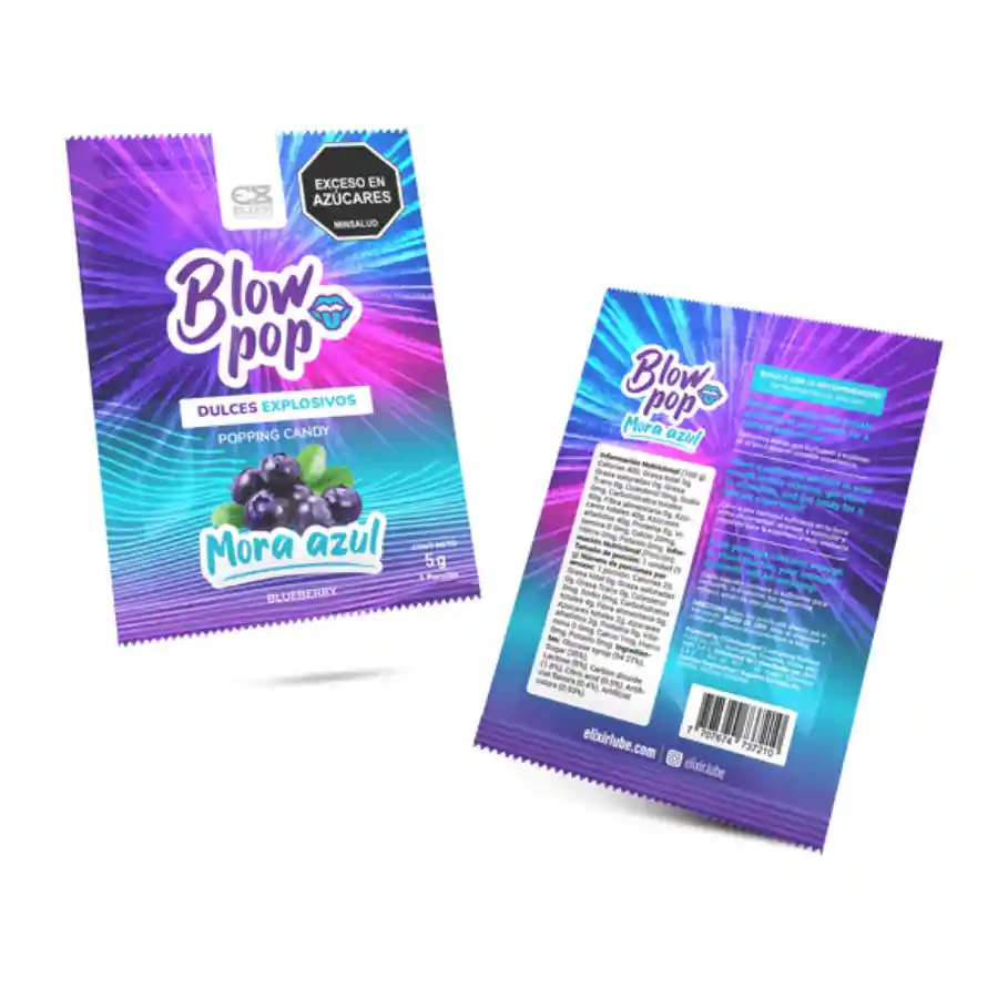 Blow Pop Mora Azul 5gr Elixir