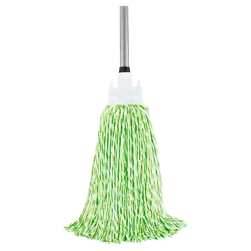 Trapero Microfibra Blanco/verde 300gr Sin Mango
