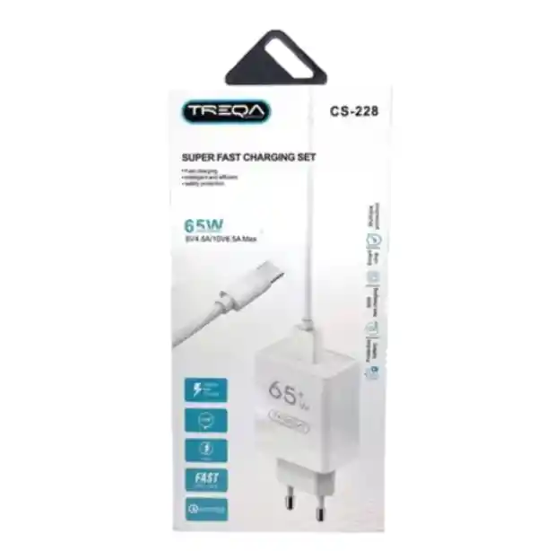 Cargador Usb 65w Cs-228 Ideal Para Casa Y Oficina