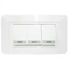 Interruptor Swiche Triple Blanco