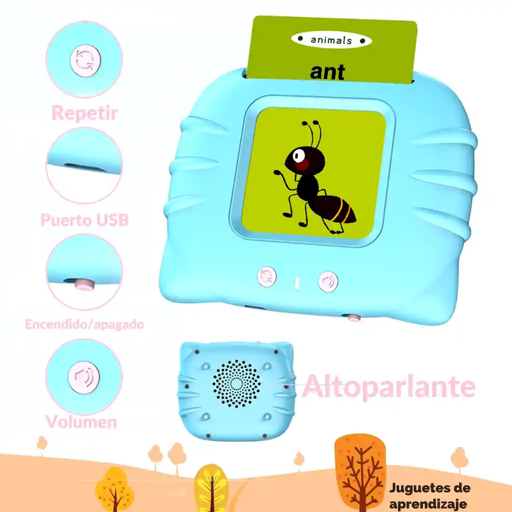 Juego Didáctico Para Aprender Inglés Lector Interactivo Niño