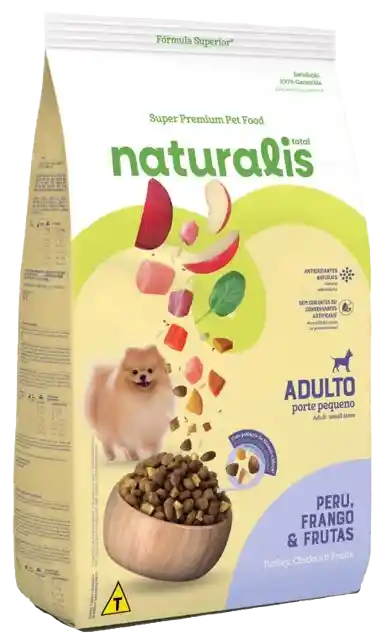 Naturalis Adulto R. Peq. Frango Peru Y Frutas 10,1 Kg