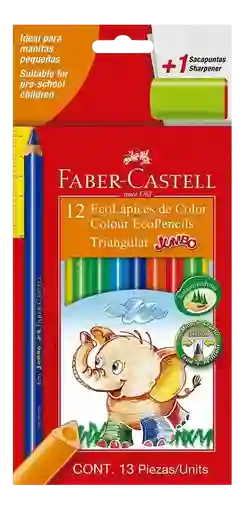 Colores Faber Castell Ecolapices Triangulares Jumbo X 12und