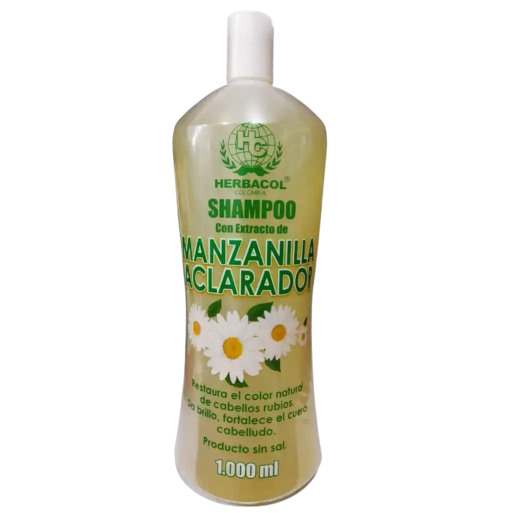 Shampoo Manzanilla Aclarador 1000ml Herbacol