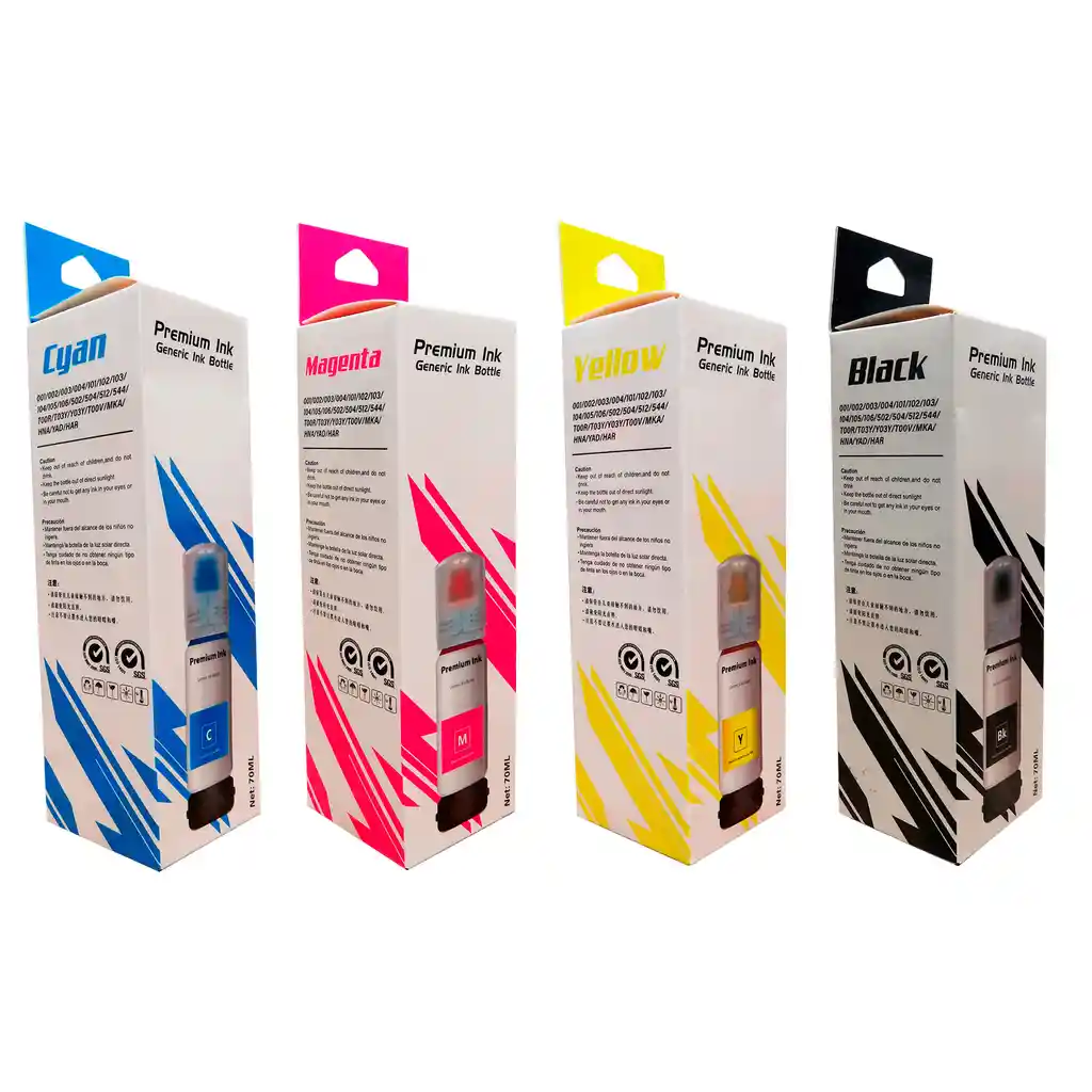 Tinta 504 Genérica Compatible Con Impresoras Epson L4150 L4160 L6171 L6191 L6270 L14150 X4