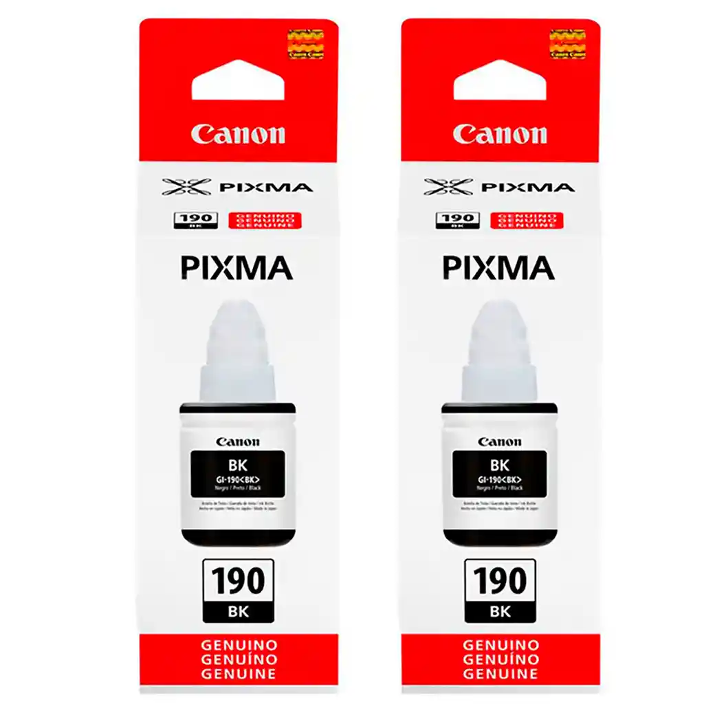 Canon Tinta 190 Negro Para Impresoras G2100 G3100 G3101 G4100 X2