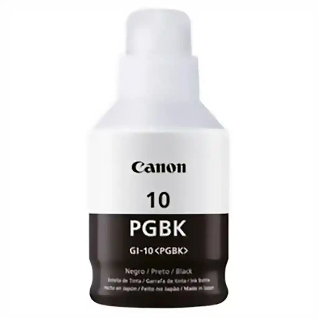 Canon Tinta Gi10 Negro Para Impresoras G5010 G6010 G7010 Gm2010 Gm4010