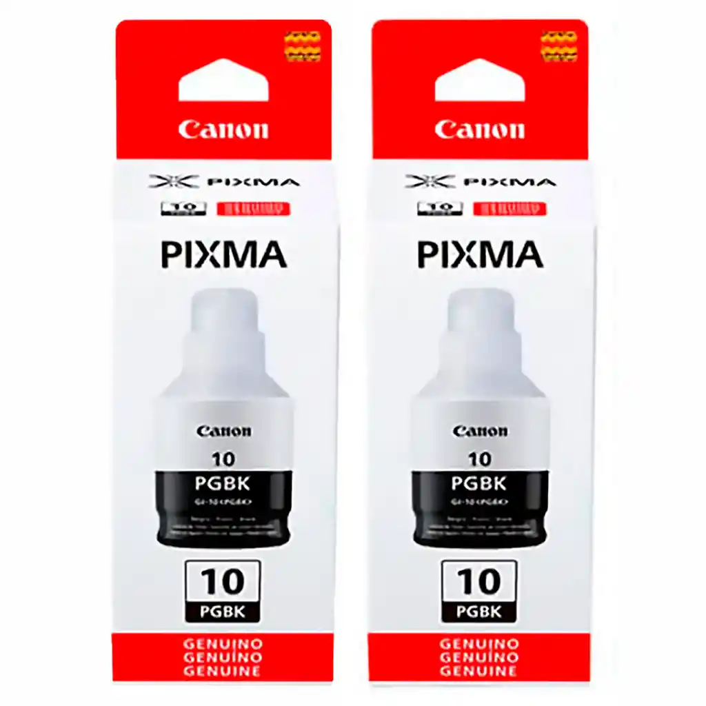 Canon Tinta Gi10 Negro Para Impresoras G5010 G6010 G7010 Gm2010 Gm4010 X2