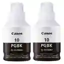 Canon Tinta Gi10 Negro Para Impresoras G5010 G6010 G7010 Gm2010 Gm4010 X2