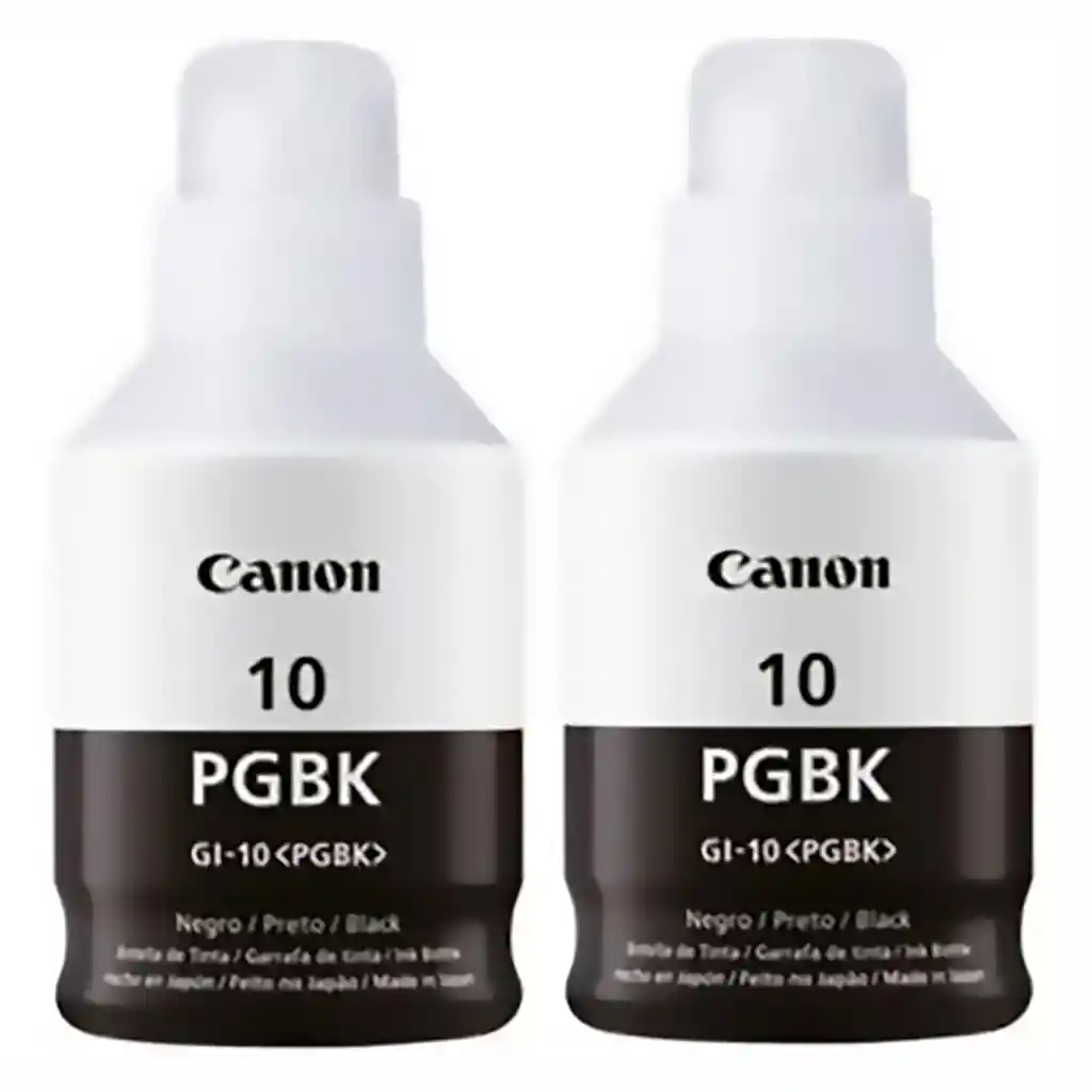 Canon Tinta Gi10 Negro Para Impresoras G5010 G6010 G7010 Gm2010 Gm4010 X2