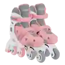 Patines En Linea 2 En 1 Rosado Ajustables Globber Para Niñas