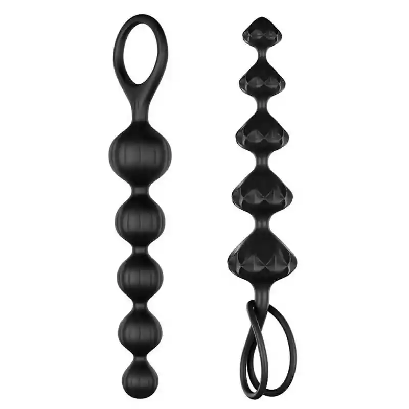 Bolas Anales Love Beads Negras Satisfyer