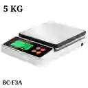 Pesa Bascula Gramera Digital Precisión 5000gr 5kg Balanza Recargable Bc-f3a