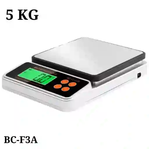 Pesa Bascula Gramera Digital Precisión 5000gr 5kg Balanza Recargable Bc-f3a