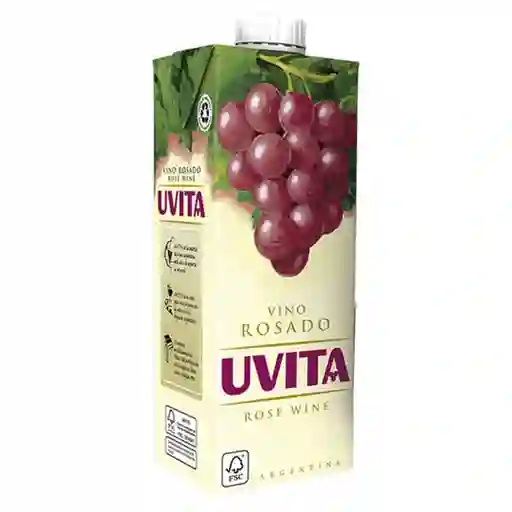 Uvita Vino Rosado Rose Wine Argentina Tetrapack 1l (1000 Ml)