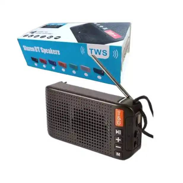 "parlante Portátil Tg-184 Negro : Sonido De Alta Calidad"