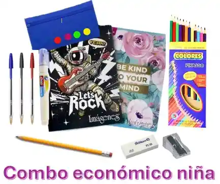 Combo Escolar Económico Niña