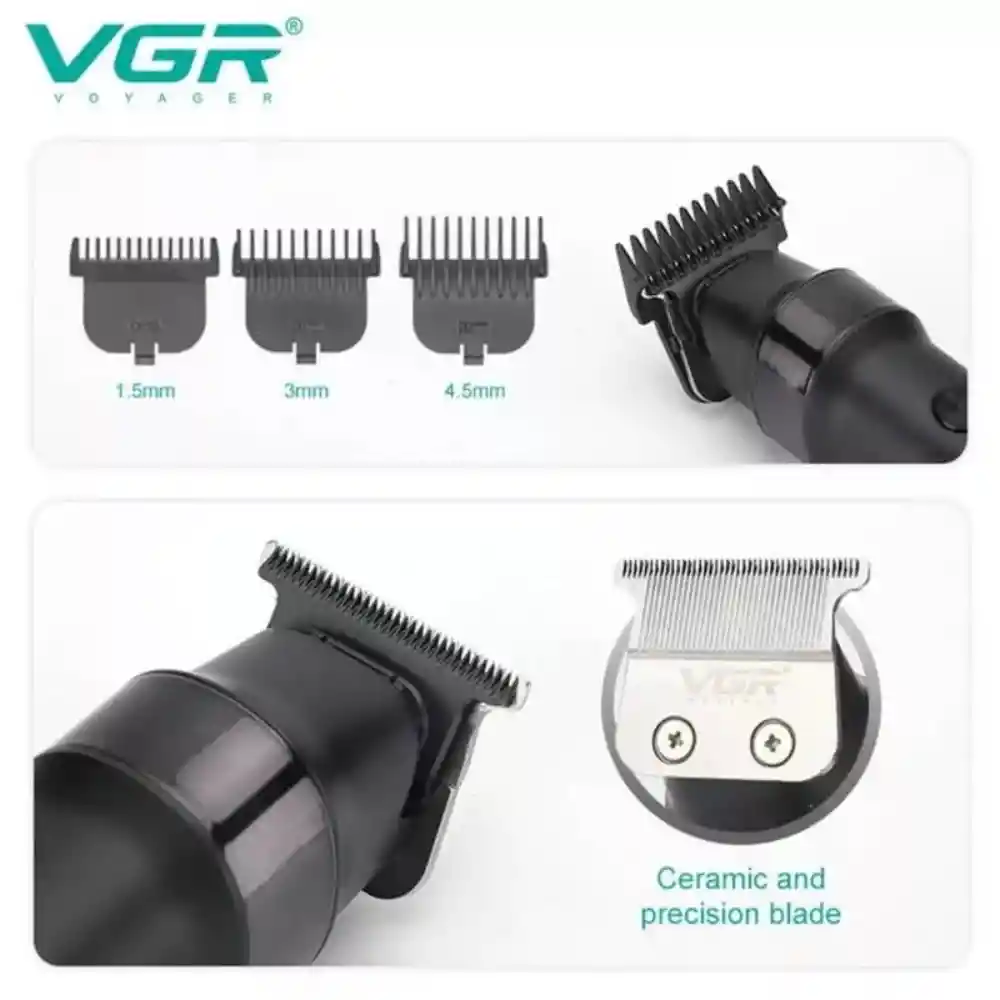 Máquina Patillera Rasuradora Vgr V-987 Turbo Original