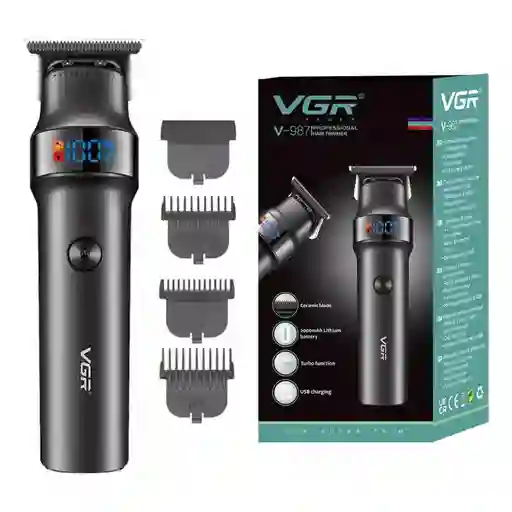 Máquina Patillera Rasuradora Vgr V-987 Turbo Original