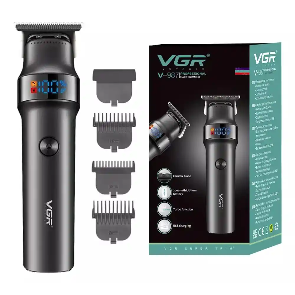 Máquina Patillera Rasuradora Vgr V-987 Turbo Original