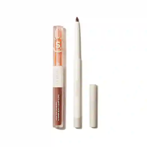 Kit Labios Sheglam Soft 90's Glam Lip Liner And Lip Duo Set Haute Cocoa