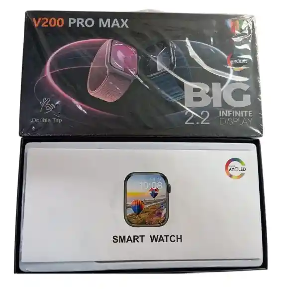 Smartwatch Inteligente V 200 Pro Max Negro