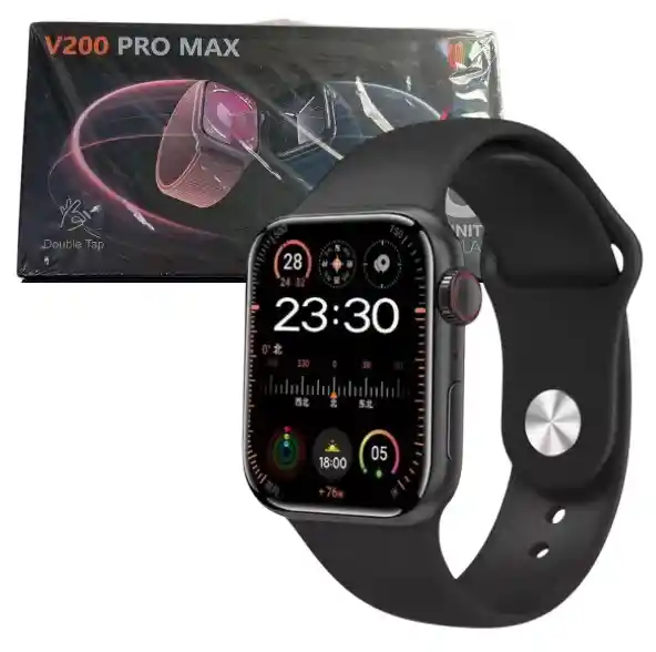 Smartwatch Inteligente V 200 Pro Max Negro
