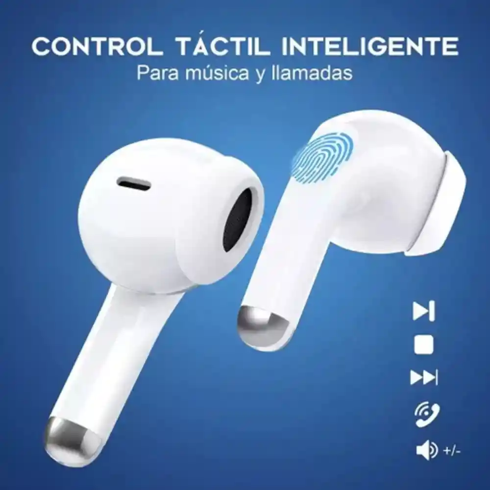 Audifonos Manos Libres Auriculares Inalambricos Bluetooth Aut203 Blanco