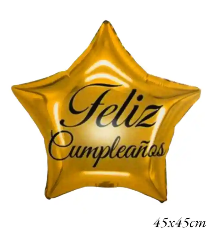 Globo Metalizado Estrella Feliz Cumpleaños 18"