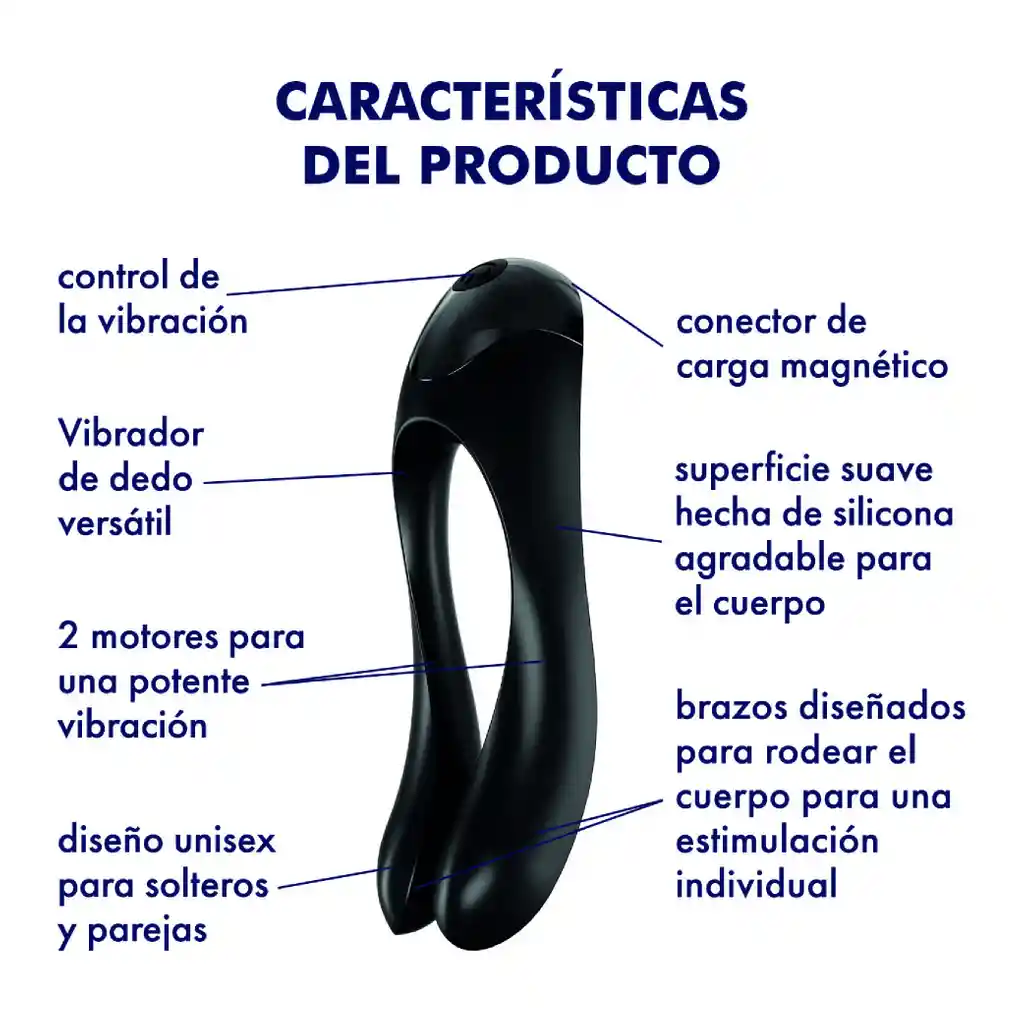 Vibrador Candy Cane Negro Satisfyer