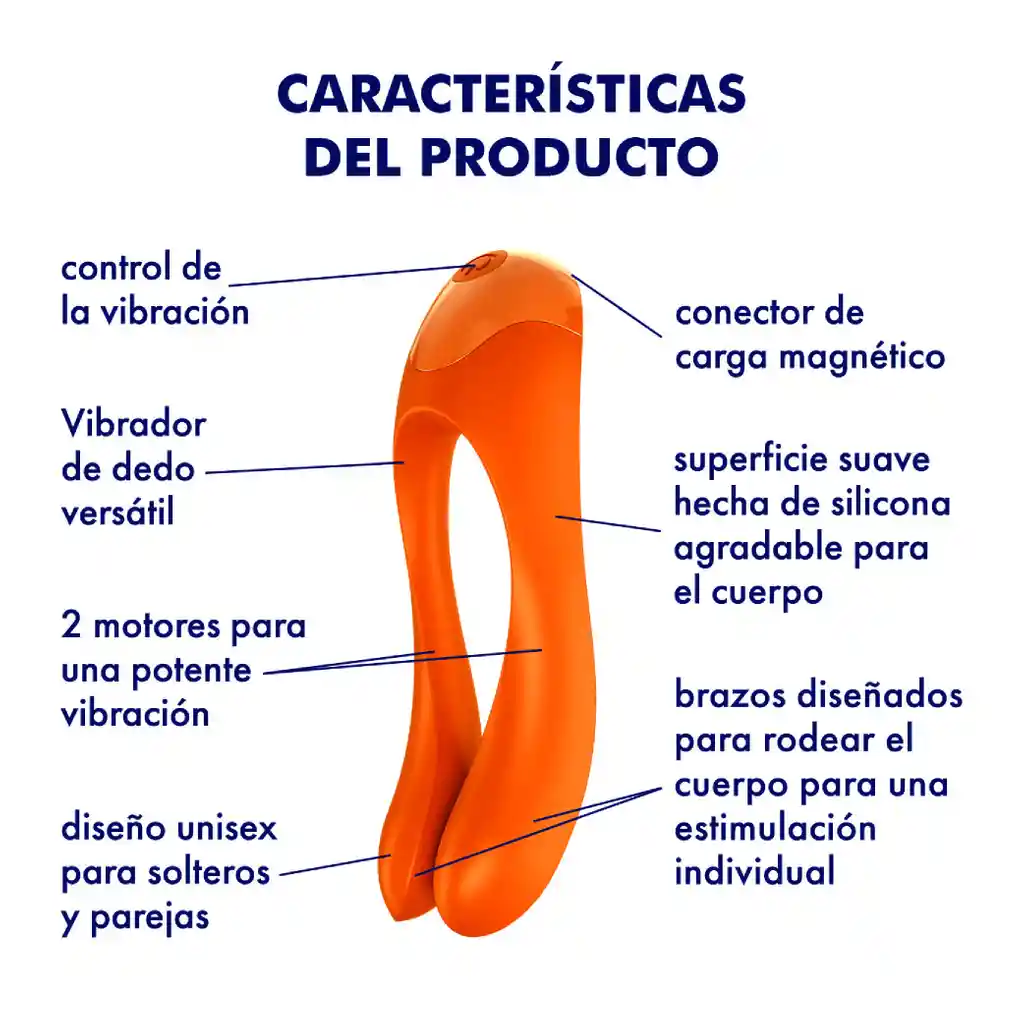 Vibrador Candy Cane Naranja Satisfyer