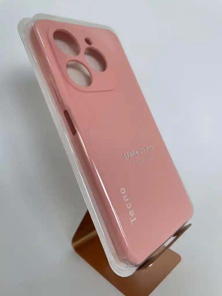 Silicon Case Tecno Spark 20 Pro/rosado