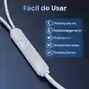 Audifonos In Ear Alambrico Manos Libres 3.5mm 1hora Aut123 Blanco
