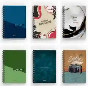 Cuaderno Pasta Dura Argollado Niña Cuadros Grande