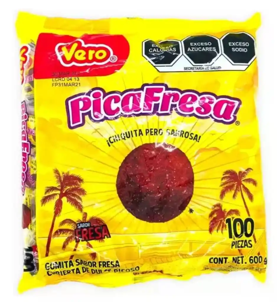 Dulce Mexicano Pica Fresa Marca Vero