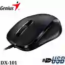 Mouse Genius Alambrico Dx-101 Negro Cable Usb
